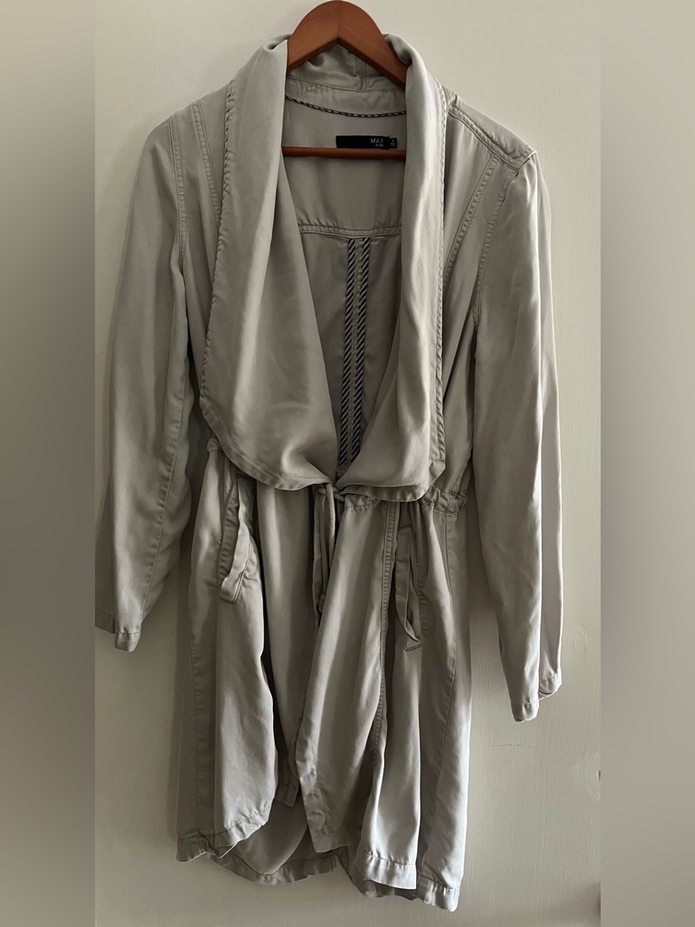 Max Jeans Women’s  Draped Open Front Jacket with Pockets